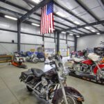 interior shot of Elkhart Indian Motorcycle workshop