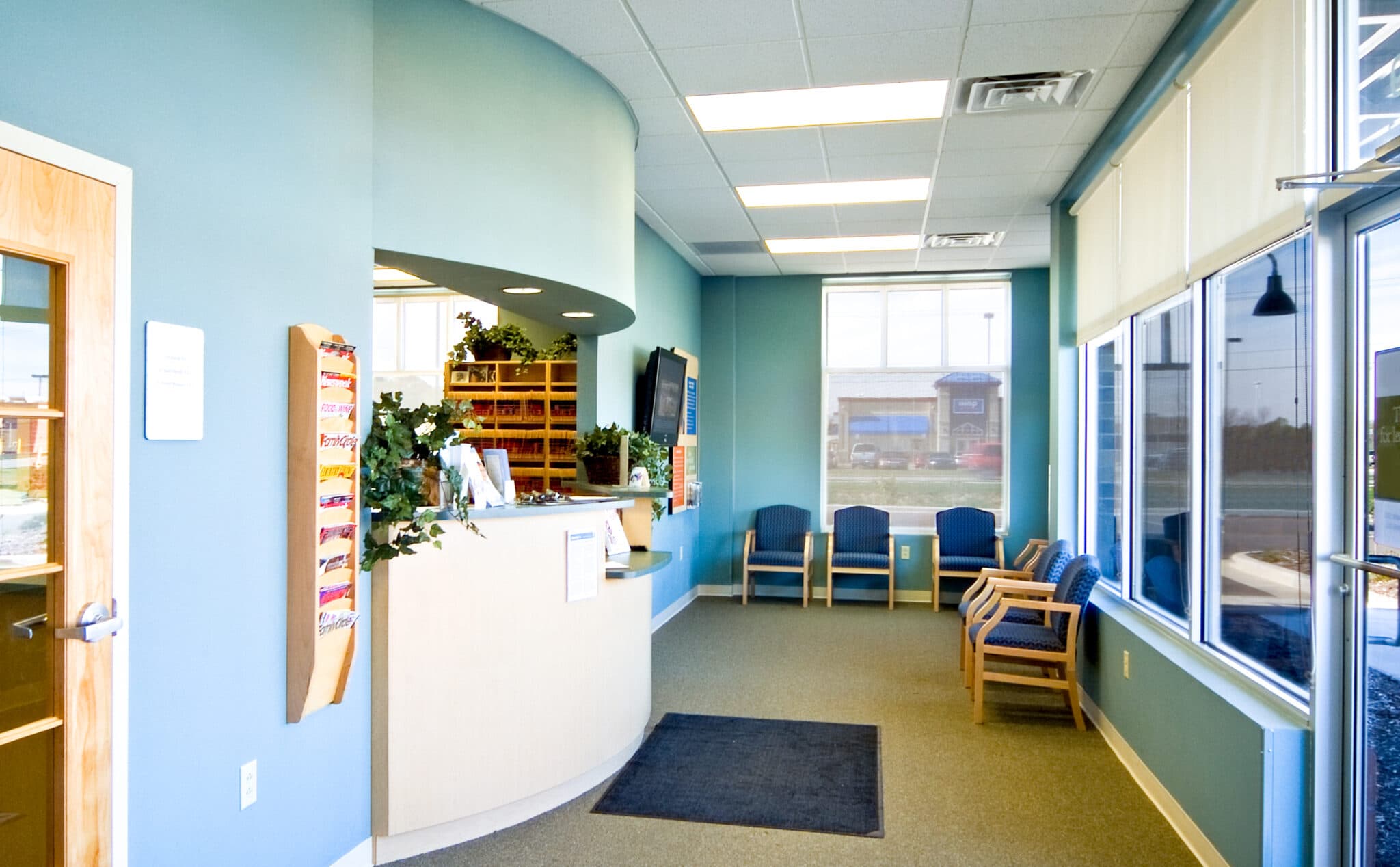 clean and well-lit Aspen Dental lobby