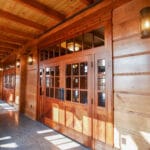 beautiful amish-crafted wooden doors and walls for event center