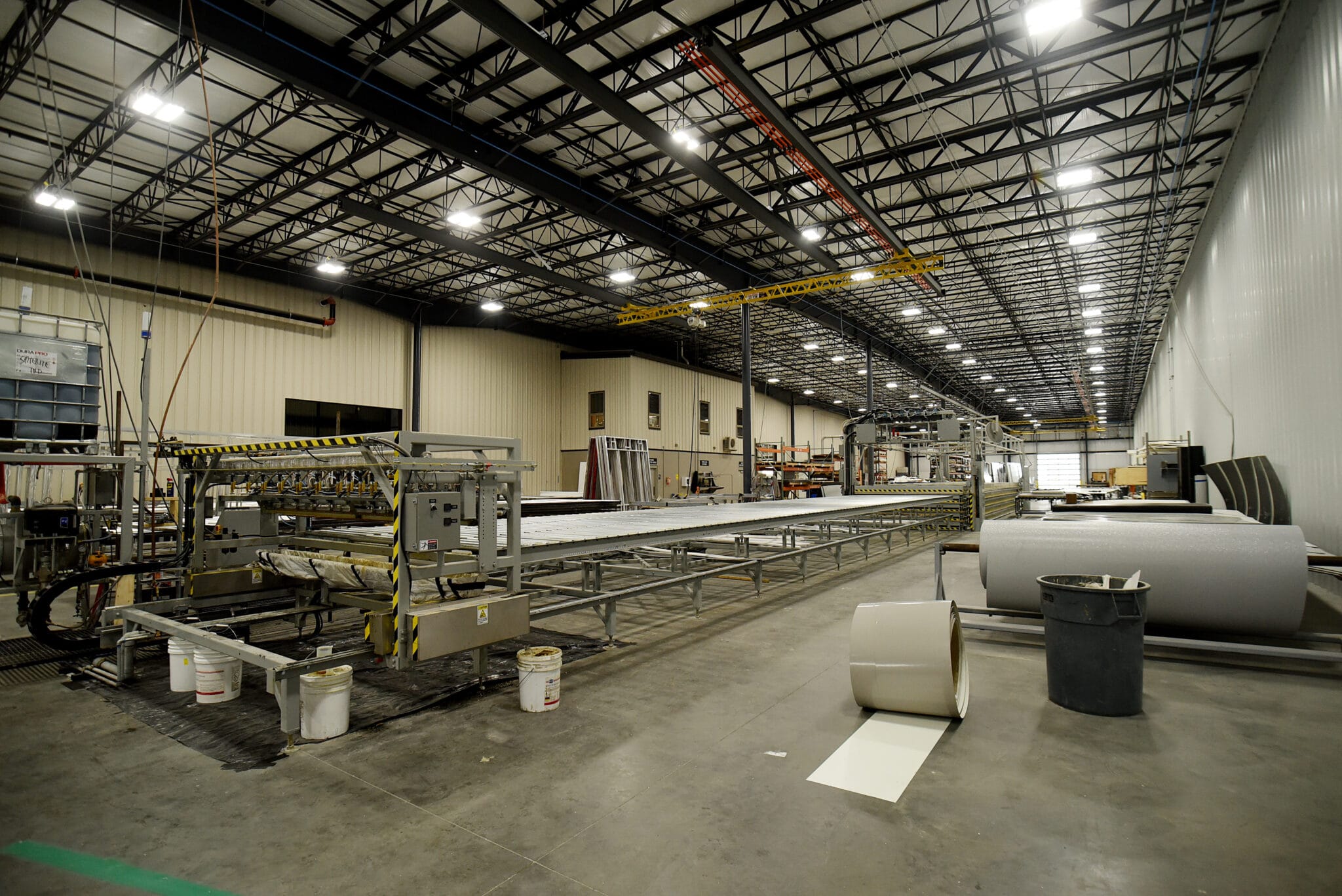 Interior shot of new Satellite Industries manufacturing plant