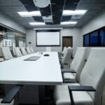 sleek and modern conference room for Genesis Products