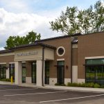 exterior shot of First State Bank on sunny day