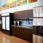 Clayton Homes break room kitchen