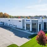 Aerial shot of Truma Corp building in Elkhart Indiana