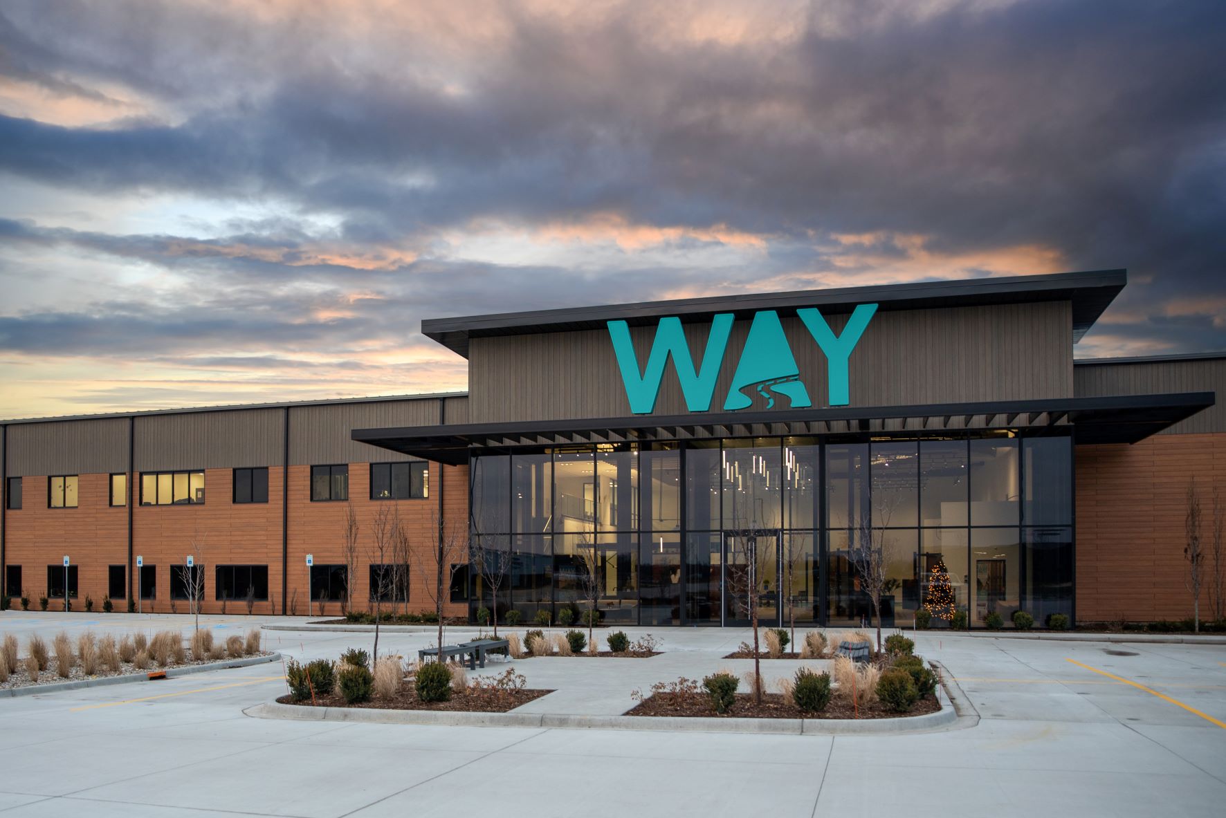 exterior shot of Way Interglobal headquarters in Elkhart Indiana